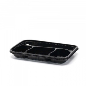 caserola neagra 4 compartimente
