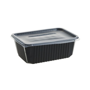 Capace pentru Caserole meniu 500/750/1000 cc, PP , transparent,140×188 mm,600 buc,12 set - Img 1
