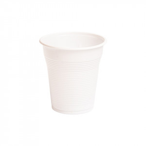 pahare albe plastic