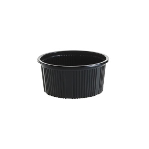 Boluri pentru supa 12 oz, PP, negru+ Capac PP , transparent FT508H50+FT68 116 C, D115 mm,500 buc,20 set - Img 2