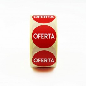 Rola cu etichete "OFERTA" diametru 40 mm, autoadezive
