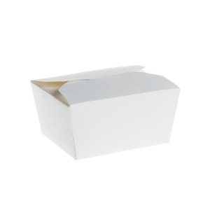 Meniuri cu 4 clapete 800 cc , carton, alb , 132*104*64 mm ,200 buc,4 set - Img 1