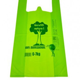 Set 250 Sacose Biodegradabile Tip Maieu 6-7 kg ( 50 pungi/ set x 5 set ) - verde deschis