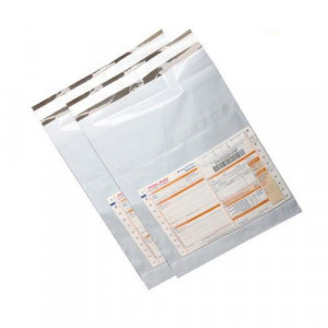 Set 2500 buc punga curierat (tip A3 +) , cu buzunar pentru AWB 325 x 425 mm + 50mm clapeta - Img 3
