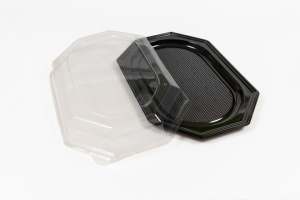 Platou PET 35 cm,FT 250, inchidere in puncte,100 buc, 2 set - Img 2