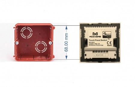 MCO Home Glass Touch Switch (2 Buttons), British Standard MH-S312 - Img 3