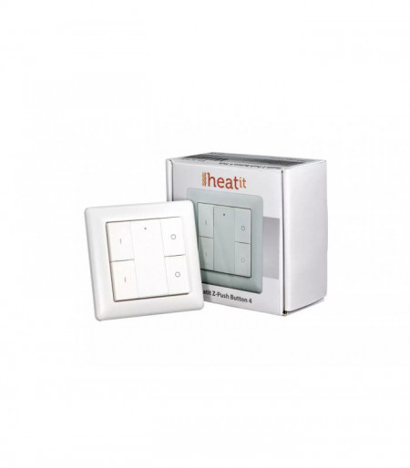 HEATIT Z-PUSH BUTTON 4 - White - Img 3
