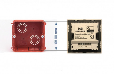 MCO Home Glass Touch Switch (2 Buttons), British Standard MH-S312B - Img 2
