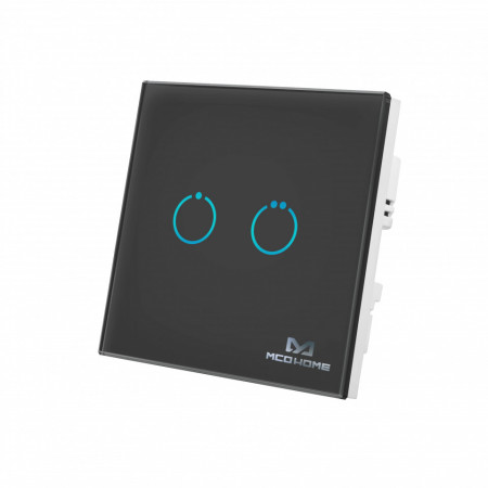 MCO Home Glass Touch Switch (2 Buttons), British Standard MH-S312B
