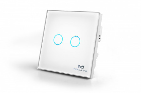 MCO Home Glass Touch Switch (2 Buttons), British Standard MH-S312 - Img 2