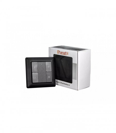 HEATIT Z-PUSH BUTTON 4 - Black - Img 3