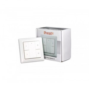 HEATIT Z-PUSH BUTTON 4 - White - Img 3
