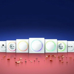 FIBARO Walli Quadruple Cover Plate (FG-Wx-PP-0009), white - Img 2