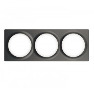 FIBARO WALLI TRIPLE COVER PLATE FG-WX-PP-0004-8 Anthracite