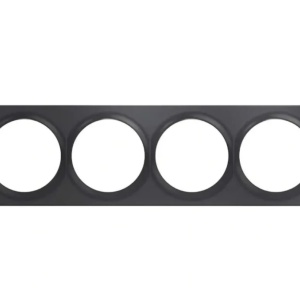 FIBARO Walli Quadruple Cover Plate (FG-Wx-PP-0009-8), Anthracite