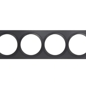 FIBARO Walli Quadruple Cover Plate (FG-Wx-PP-0009-8), Anthracite