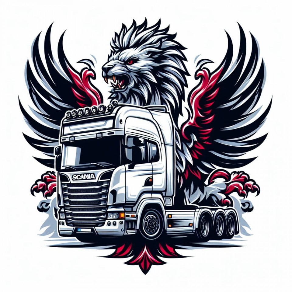 Sticker Auto Imprimat Scania Griffin