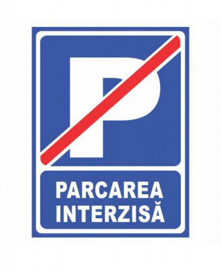 Indicator autocolant Parcarea Interzisă
