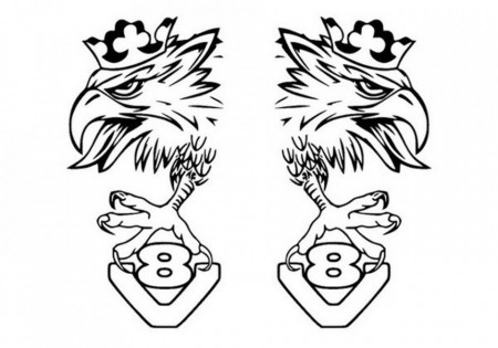 Set 2 buc Stickere Cabina/ Geamuri laterale Scania Griffon V8 50 cm