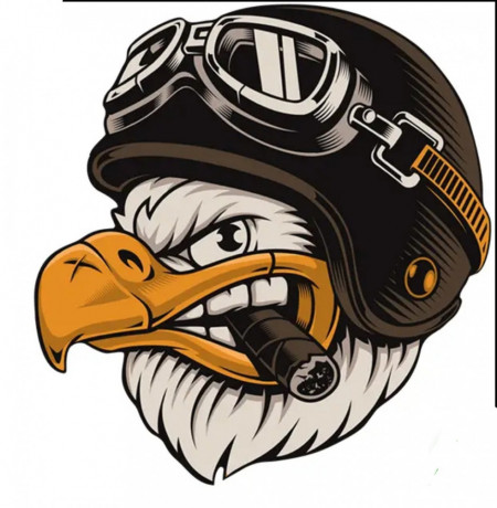 Sticker Auto color Bad Eagle