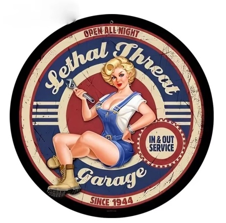 Sticker Color Old School Fata Lethal Thread Garage