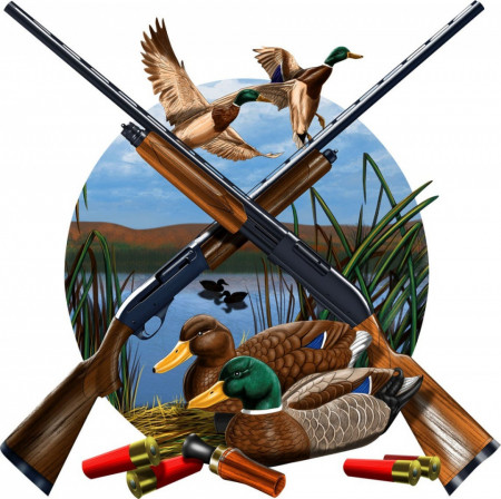 Sticker Color Vanatoare - Duck S8