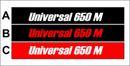 Autocolant Parbriz Parasolar Tractor Universal U 650 M