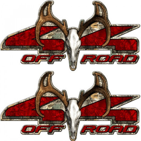 Set 2 Buc Stickere Color 4x4 Off Road Deer Squll