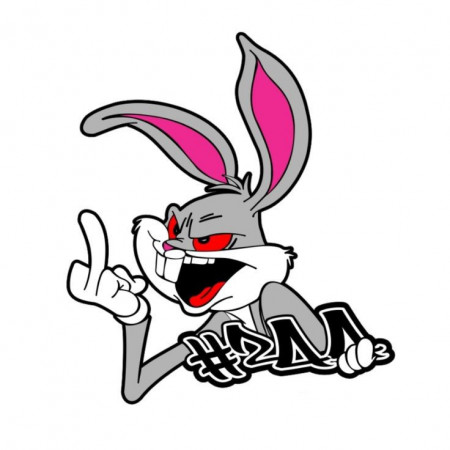 Sticker Auto color F**k bunny