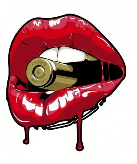 Sticker Auto color Lethal Lips