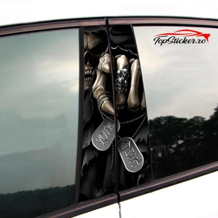 Sticker Stalpi Usi Craniu Grim Reaper