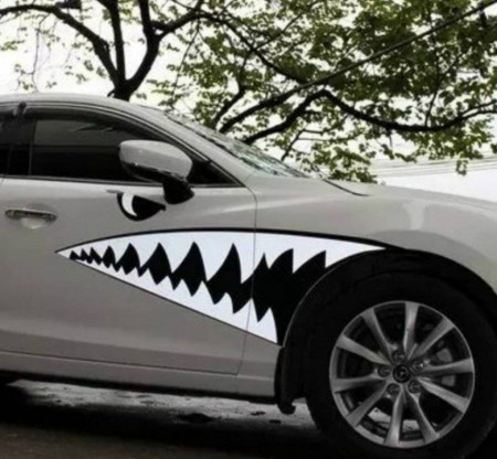 Set 2 buc Stickere Rechin Shark Colti