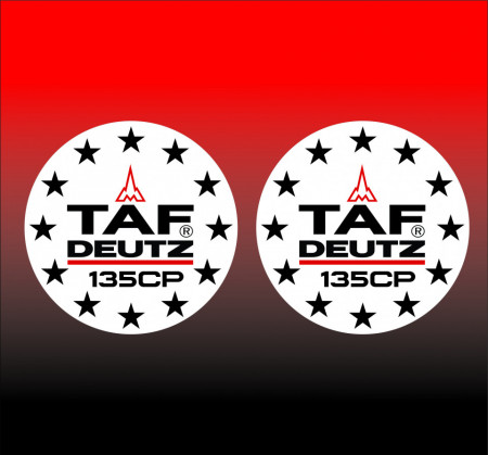 Set Stickere Autocolante Taf Deutz 135cp (Set 2 buc)
