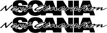 Stickere Auto Scania Next Generation (set 2 buc)