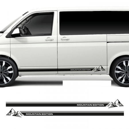 Set Stickere Auto Dungi Laterale Mountain Edition Transporter, Caravelle , Vito , Vivaro , etc (2 buc)