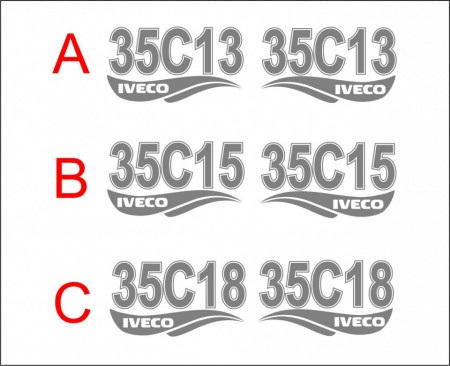 Set Stickere Auto Iveco Daily 35C13 35C15 35C18