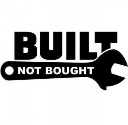 Sticker Auto Built not Bought