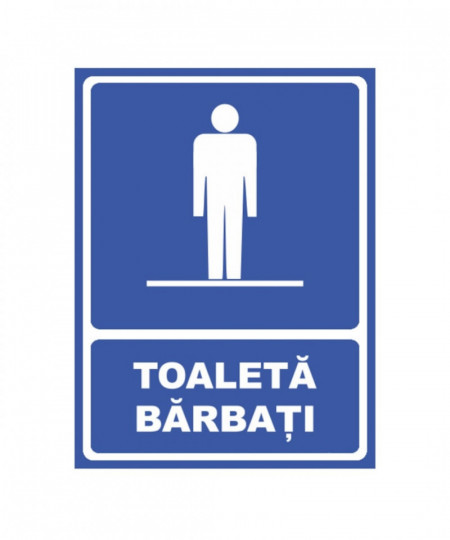 Indicator autocolant Toaleta bărbați
