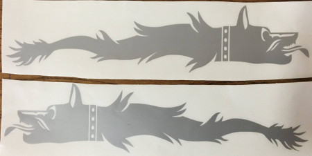 Set 2 buc Stickere Lup Dacic 50 cm