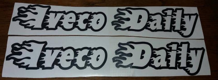 Set Stickere Autocolante Iveco Daily 80 cm