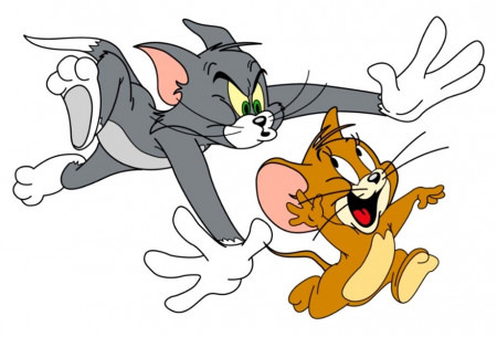 Sticker Color Tom & Jerry