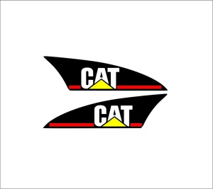 Set 2 buc Stickere Brat Cat Caterpillar