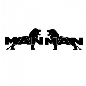 Set 2 buc stickere Camion Man Lei