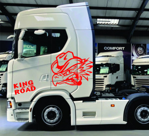 Set 2 buc stickere Scania King of the road