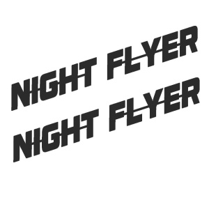 Set Stickere Auto Night Flyer (2 buc)