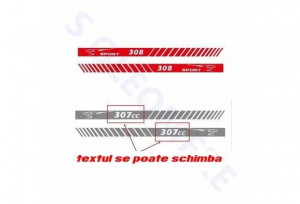 Set Stickere Autocolante Dungi Laterale Peugeot - Img 2
