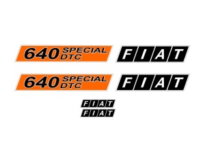 Set Stickere Autocolante Fiat 640 DTC Special