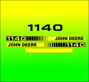Set Stickere Autocolante John Deere 1140