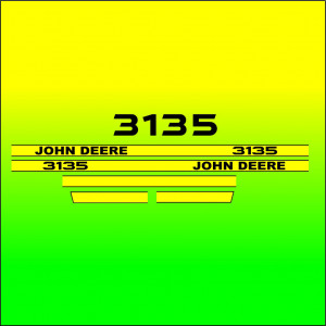 Set Stickere Autocolante John Deere 3135