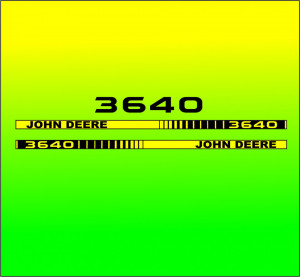 Set Stickere Autocolante John Deere 3640